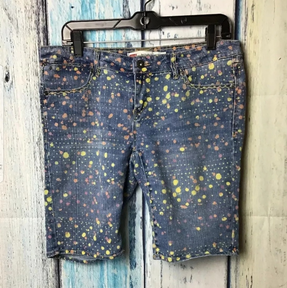 Levi's Paint Splatter Bermuda Shorts